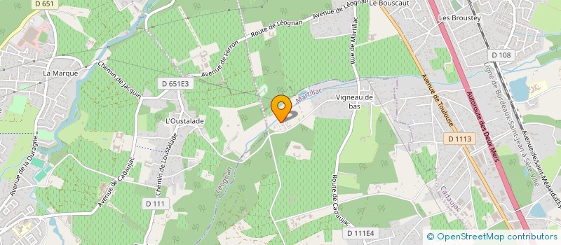 localisation de l'entreprise EVALEO  MARTILLAC