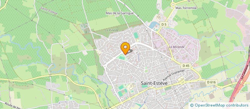 localisation de l'entreprise EVALEX  ST ESTEVE