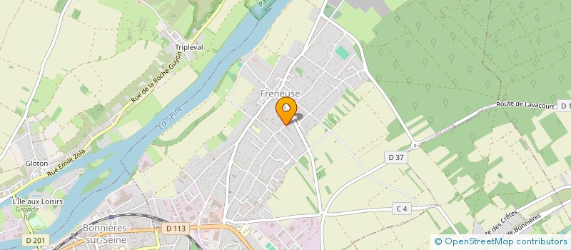 localisation de l'entreprise EVALHUE  FRENEUSE