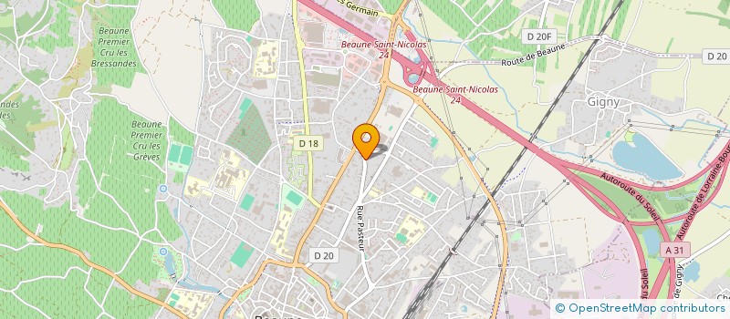 localisation de l'entreprise EVALIA SERVICES à BEAUNE
