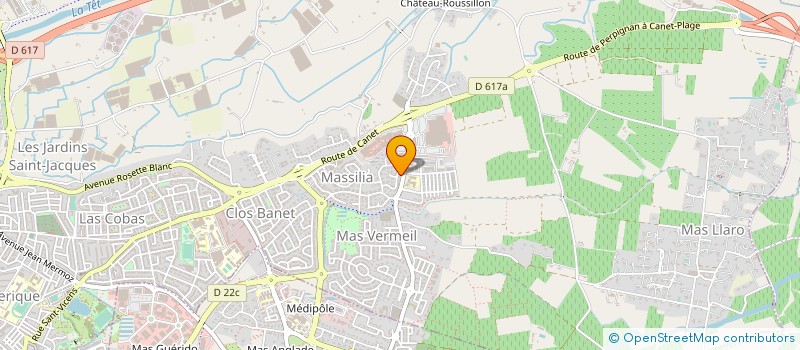 localisation de l'entreprise EVALIFE à PERPIGNAN