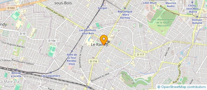 localisation de l'entreprise EVALIGNE  LE RAINCY