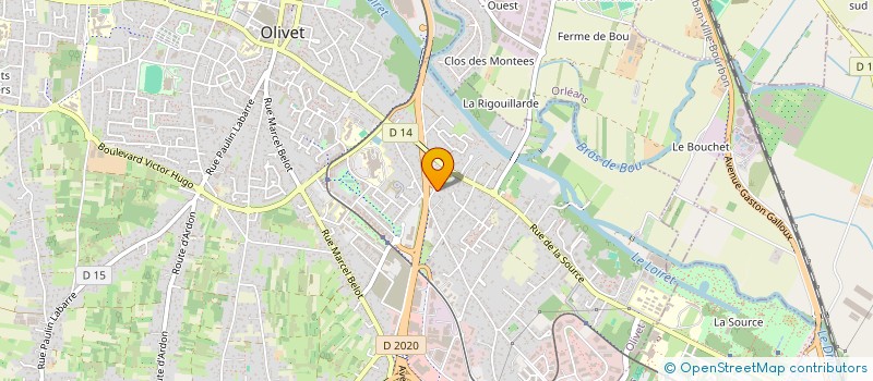 localisation de l'entreprise EVALITIS GROUP  OLIVET