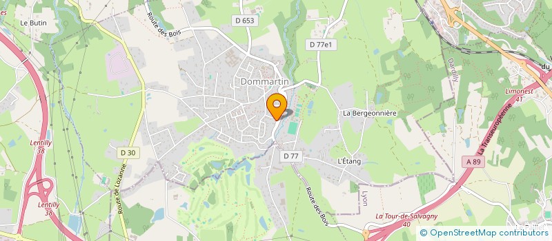 localisation de l'entreprise EVALOC  DOMMARTIN