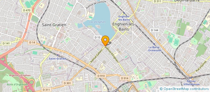 localisation de l'entreprise EVALOU à ENGHIEN-LES-BAINS