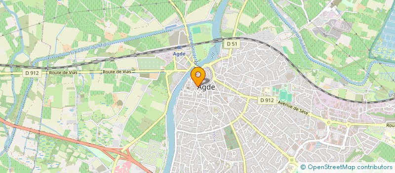 localisation de l'entreprise EVALOU à AGDE