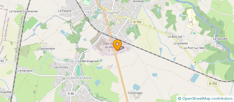 localisation de l'entreprise EVALPME  CUGAND