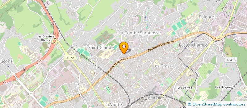 localisation de l'entreprise EVALTHERM à BESANCON