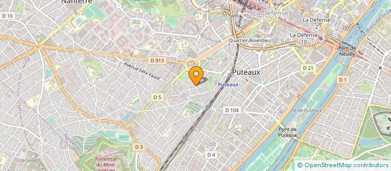 localisation de l'entreprise EVALTIS  PUTEAUX