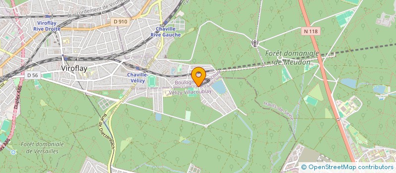 localisation de l'entreprise EVALU à CHAVILLE