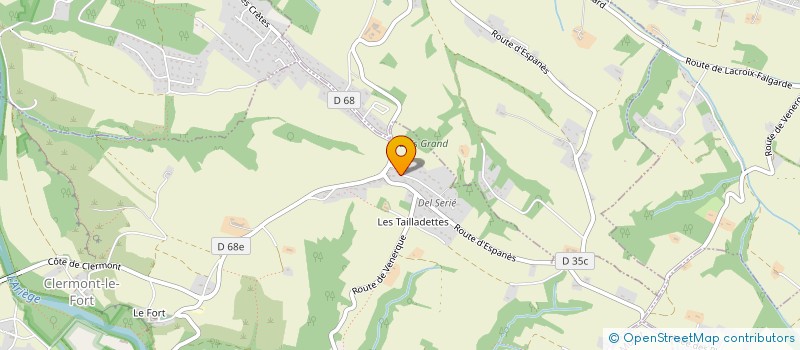 localisation de l'entreprise EVALUA à CLERMONT-LE-FORT