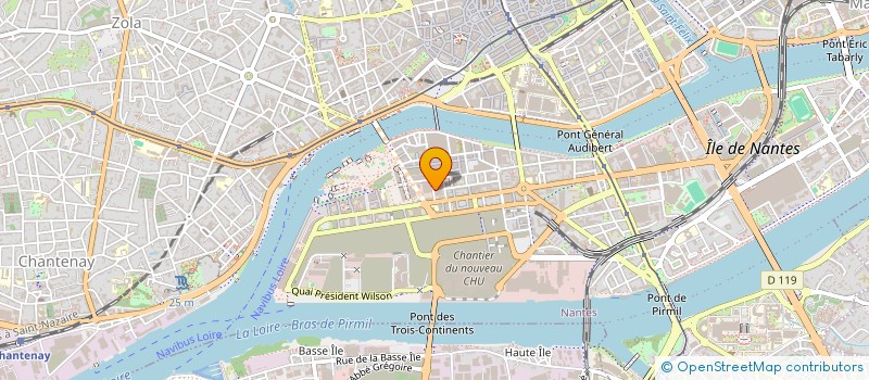 localisation de l'entreprise EVALUATION ET ACCOMPAGNEMENT à NANTES