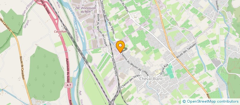 localisation de l'entreprise EVALUB  CHEVAL-BLANC