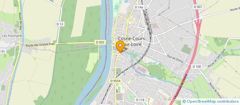 localisation de l'entreprise EVALUC à COSNE-COURS-SUR-LOIRE