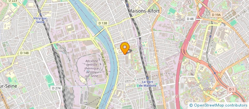 localisation de l'entreprise EVALUTEL à ALFORTVILLE