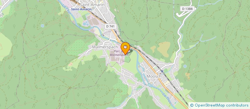 localisation de l'entreprise EVAM  MALMERSPACH