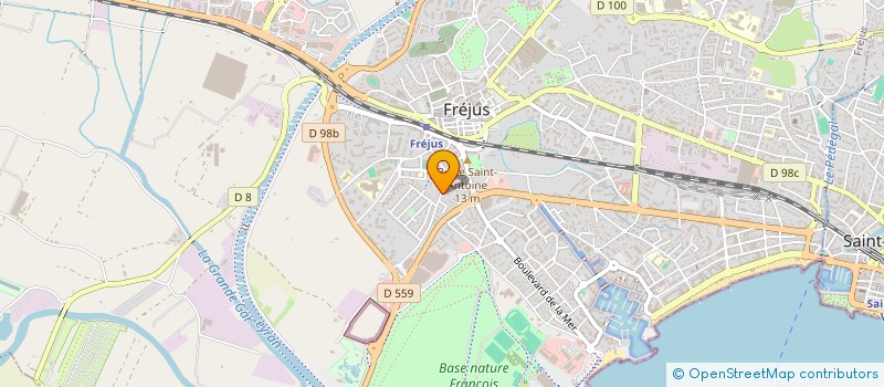 localisation de l'entreprise EVAMER COMMERCIALISATION à FREJUS