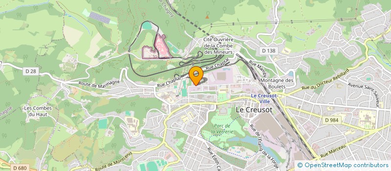 localisation de l'entreprise EVAMET à LE CREUSOT