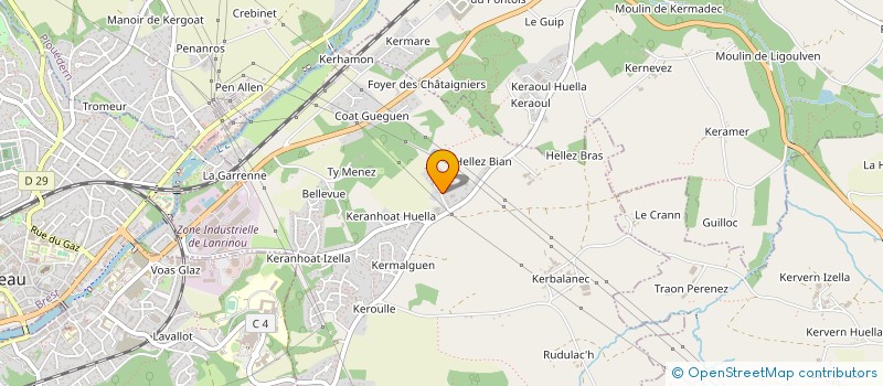 localisation de l'entreprise EVAN  PENCRAN