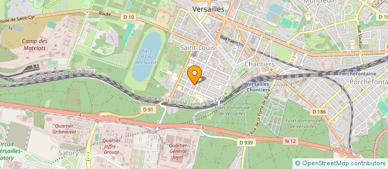 localisation de l'entreprise EVAN à VERSAILLES