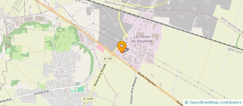 localisation de l'entreprise EVAN  SAINT-PIERRE-DE-CHANDIEU