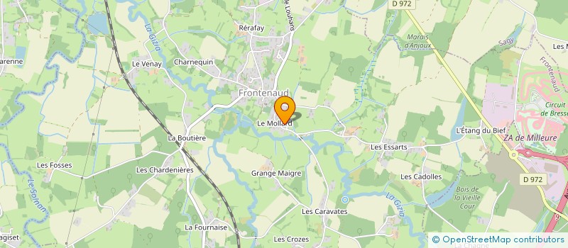 localisation de l'entreprise EVAN ET VIE  FRONTENAUD