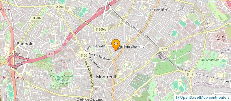 localisation de l'entreprise EVAN LES CAILLOTS à MONTREUIL