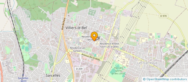 localisation de l'entreprise EVAN PLOMBERIE  VILLIERS-LE-BEL