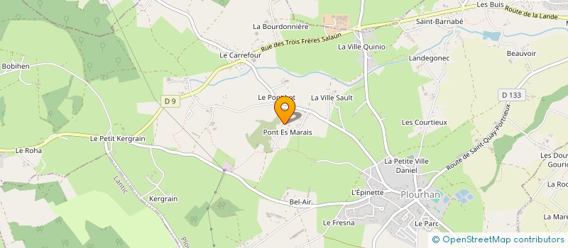 localisation de l'entreprise EVAN & SENS à PLOURHAN