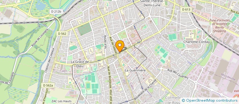 localisation de l'entreprise EVANA à CAEN