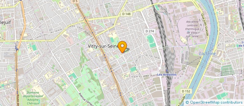 localisation de l'entreprise EVANA  VITRY-SUR-SEINE