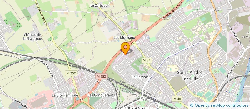 localisation de l'entreprise EVANCY LES JARDINS D'AZUR SARL à LAMBERSART