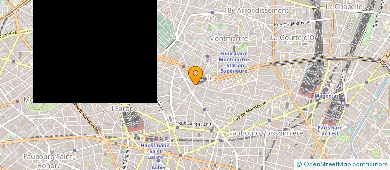 localisation de l'entreprise EVANE à PARIS