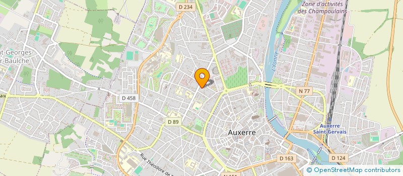 localisation de l'entreprise EVANEA à AUXERRE