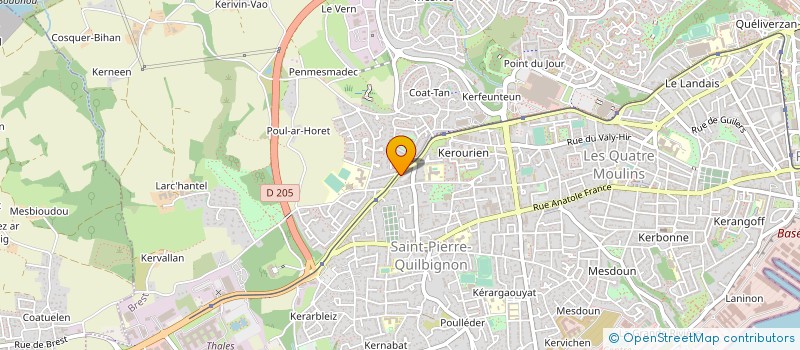 localisation de l'entreprise EVANEMY DISTRIBUTION à PLOUZANE