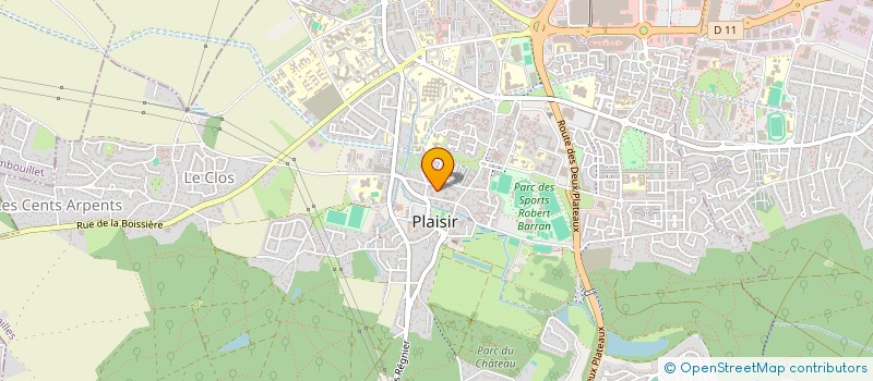 localisation de l'entreprise EVANEO COURTAGE à PLAISIR