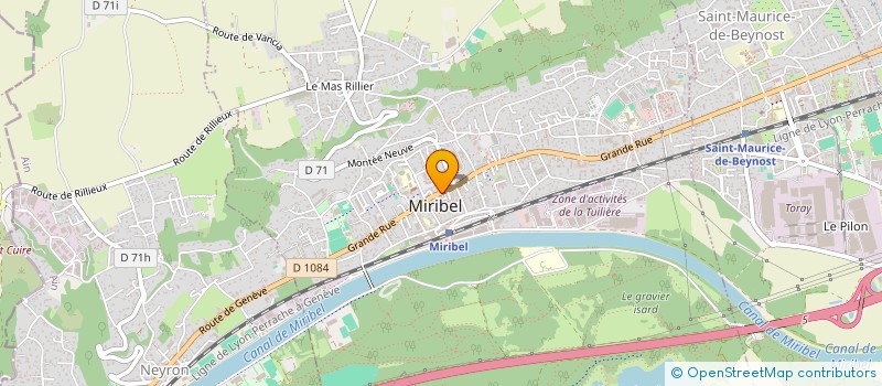 localisation de l'entreprise EVANESCENCE  MIRIBEL