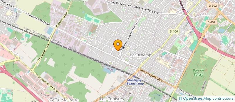 localisation de l'entreprise EVANESCENCE  BEAUCHAMP