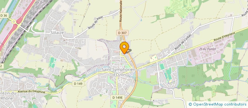 localisation de l'entreprise EVANESCENCE MOTORS  SEREZIN-DU-RHONE