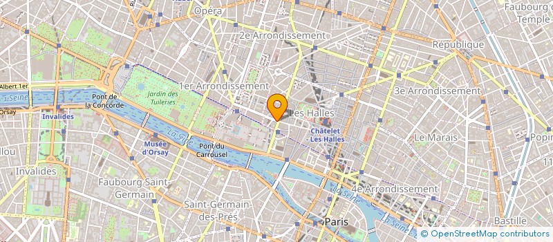 localisation de l'entreprise EVANGELE à PARIS