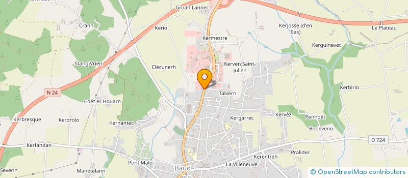 localisation de l'entreprise EVANINAXEL  BAUD