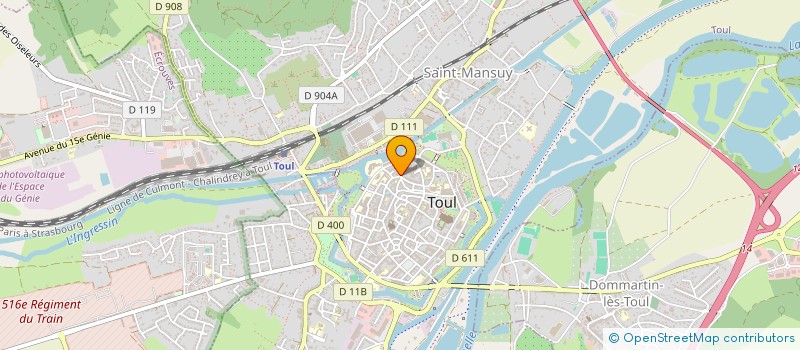 localisation de l'entreprise EVANIS BATIMENT 54  TOUL