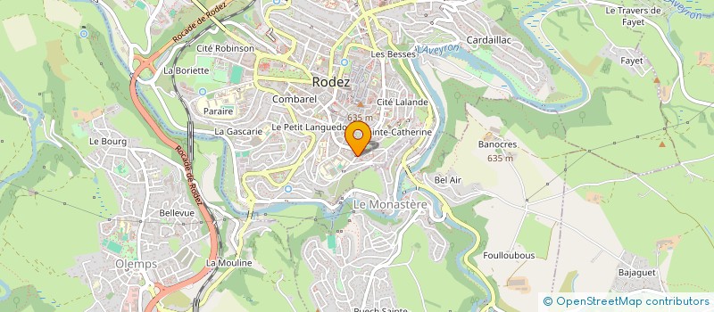 localisation de l'entreprise EVANLOMA  RODEZ