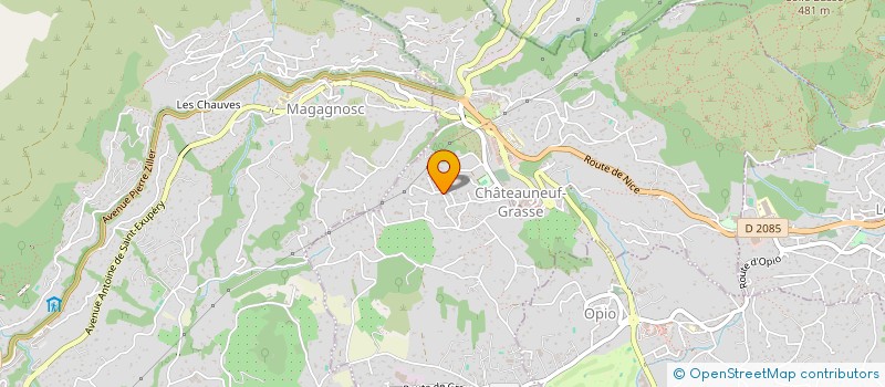 localisation de l'entreprise EVANNE à CHATEAUNEUF-GRASSE