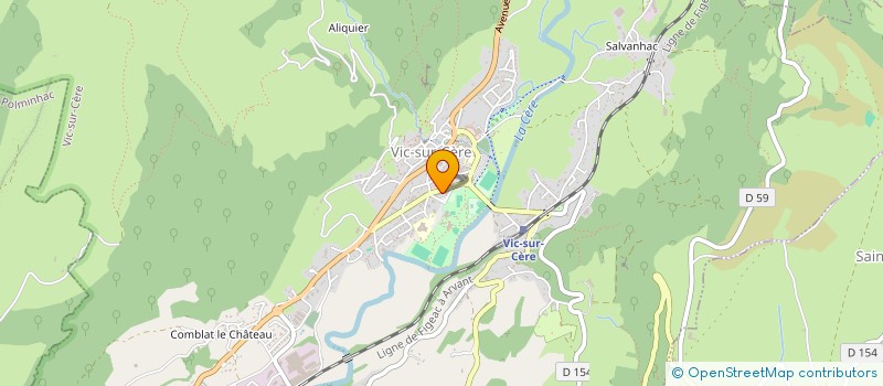 localisation de l'entreprise EVANNE AUTO-ECOLE à VIC-SUR-CERE