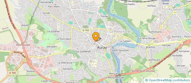 localisation de l'entreprise EVANNO SARL à AURAY