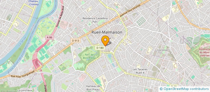 localisation de l'entreprise EVANO à RUEIL-MALMAISON