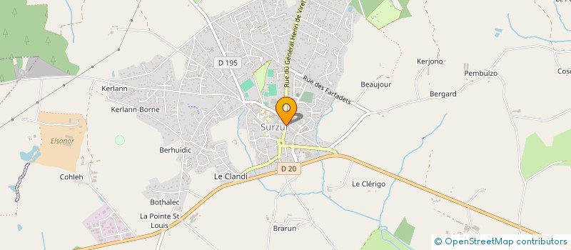 localisation de l'entreprise EVANO  SURZUR