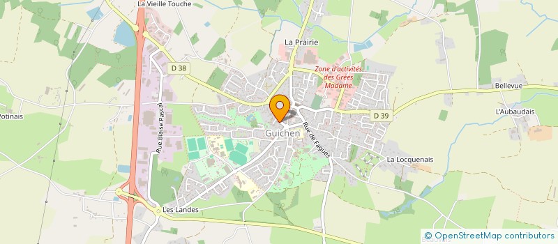 localisation de l'entreprise EVANOAH  GUICHEN