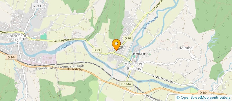 localisation de l'entreprise EVANOAH  MIRABEL-ET-BLACONS